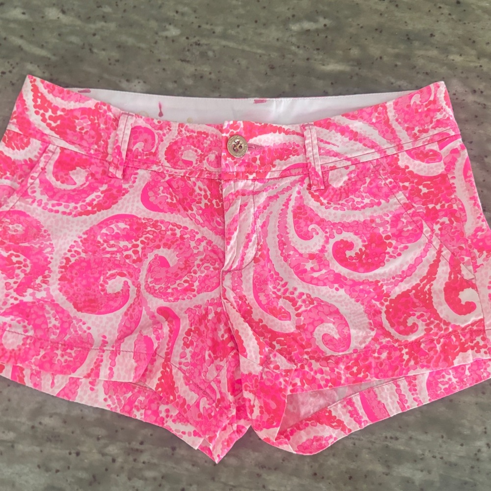 Lilly Pulitzer Pink Patterned Women Shorts